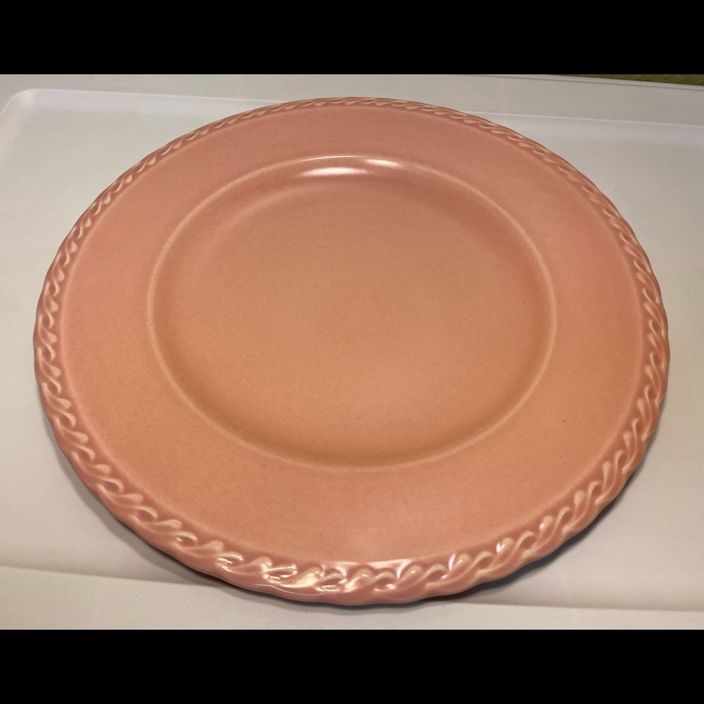 Pink Vernon Kilns California Pottery Platter